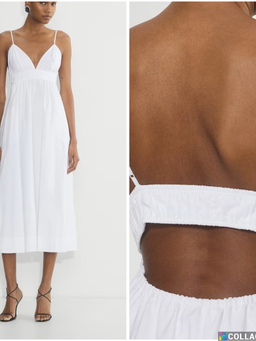 NWT Aritzia BABATON Encourage Poplin Dress White